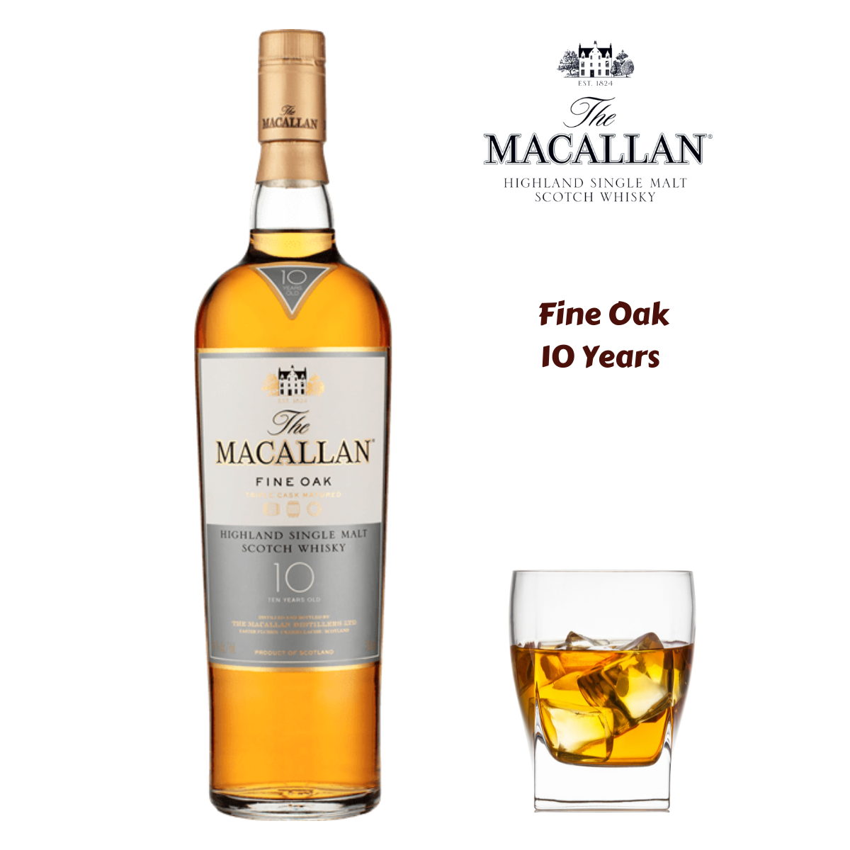 Macallan Fine Oak 10 Jahre alt (0,7L / 43% Vol) - fine oak 10 years ...