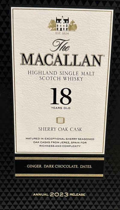 Macallan Sherry Oak 18 Jahre  annual 2023 release - 0,7L / 43% Vol