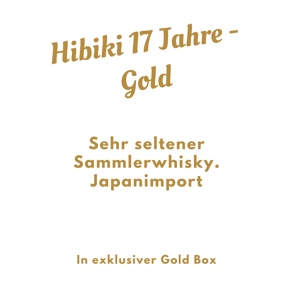 Hibiki 17 Jahre Gold Verpackung (0,7l / 43% Vol.) - sehr selten  (Sammlerstück/Sonderregel)