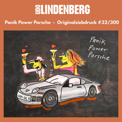 Udo Lindenberg Original Grafik "Panik Power Porsche" Nr. 32/300