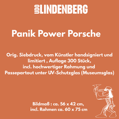 Udo Lindenberg Grafik – „Panik Power Porsche“ (limitiert & handsigniert)