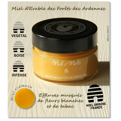 Miel et Miels® -In Frankreich in den Ardennen geernteter Ahornhonig (150g)