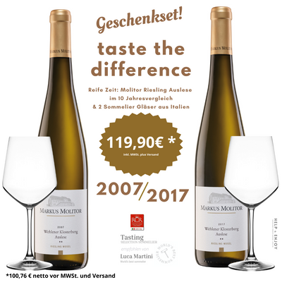 Markus Molitor Riesling Wein Geschenkset: taste the difference
