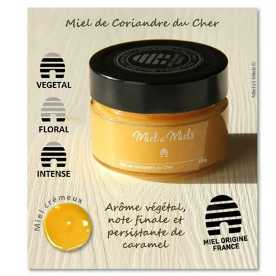 Miel et Miels® - Korianderhonig, in Frankreich geerntet, im Cher (150g)