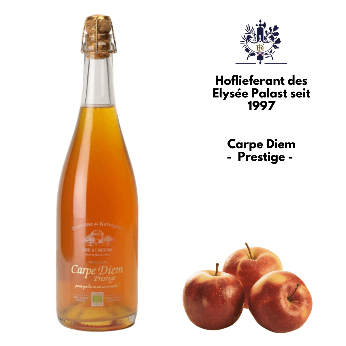 Herausragender Cidre aus der Bretagne, hergestellt in traditioneller Handwerkskunst. 