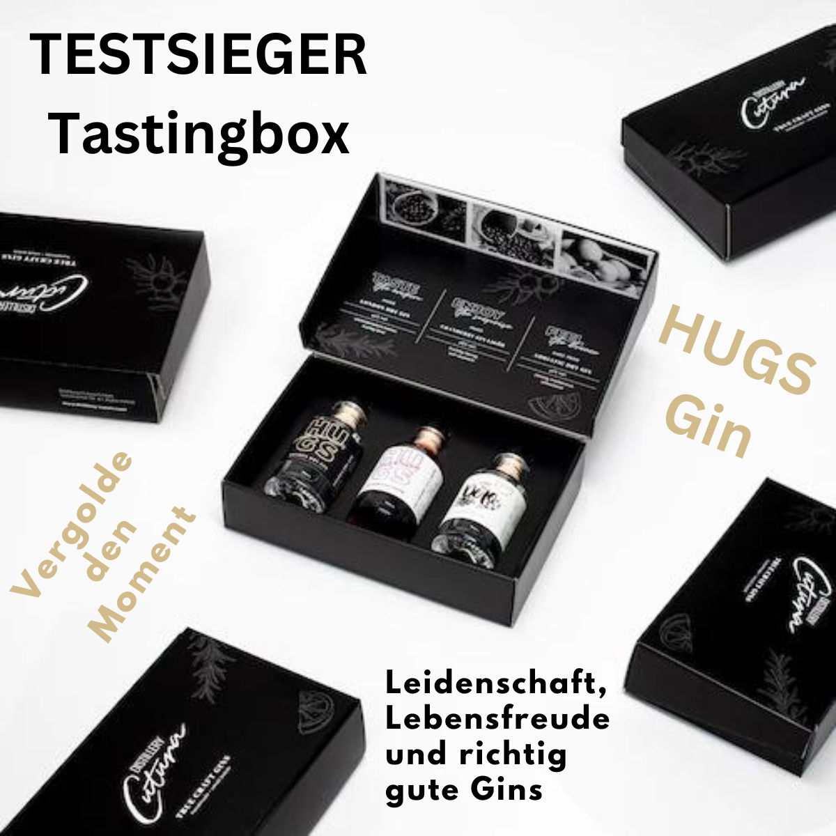 Hugs Gin Tasting Box Testsieger 