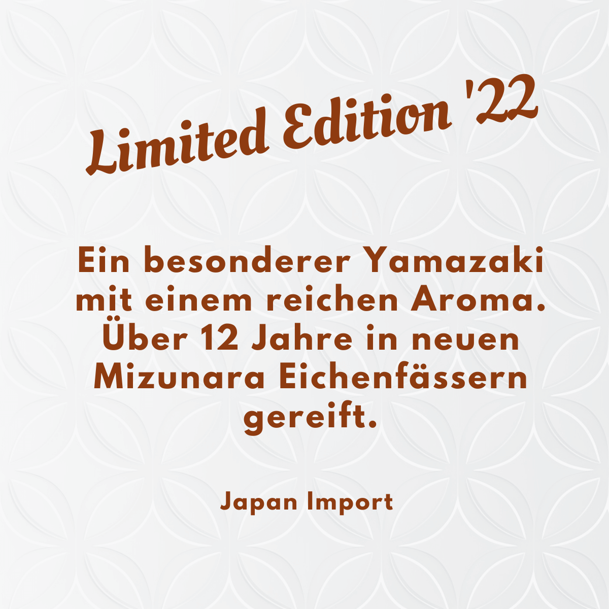 Yamazaki Whisky - Limited Edition 2022 (Sammlerstück/Sonderregel)